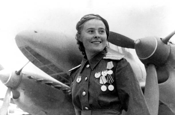 La piloto, miembro de las fuerzas aereas del ejército ruso, Lydia Litvyak.